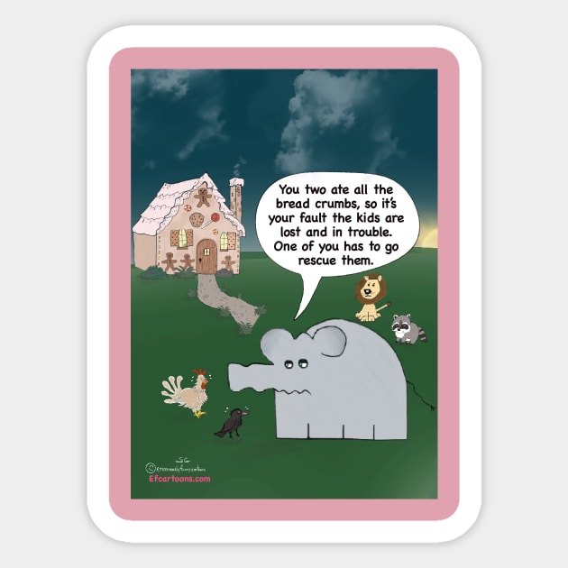 Enormously Funny Cartoons Hansel and Gretel Sticker by Enormously Funny Cartoons